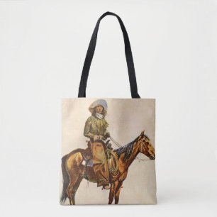 Ein Arizona Cowboy von Remington, Vintage Western Tasche