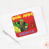 EIN ARM INDICA QUADRATISCHER AUFKLEBER (Umschlag)
