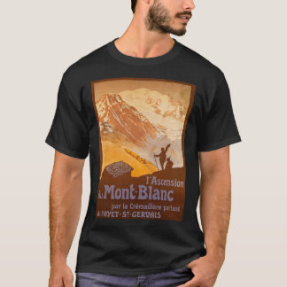 Ein Art Deco Plakat für den Alpentourismus am Mont T-Shirt
