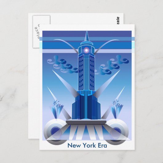 Ein Art Deco Postcard Postkarte (Vorne/Hinten)