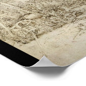 Ein Artilleriepark (um 1487) von Leonardo da Vinci Poster (Ecke)