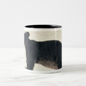 Ein asiatischer schwarzer Bär, "Ursus Tibetanus " Zweifarbige Tasse (Mittel)