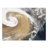 Ein asiatischer Staubsturm überquert den Pazifik Fotodruck (Vorne)