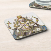 Ein Aspekt von Shiva, 'von der Reise ZusatzIndes Getränkeuntersetzer (Linke Seite)