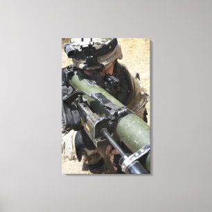 Ein assaultman leinwanddruck
