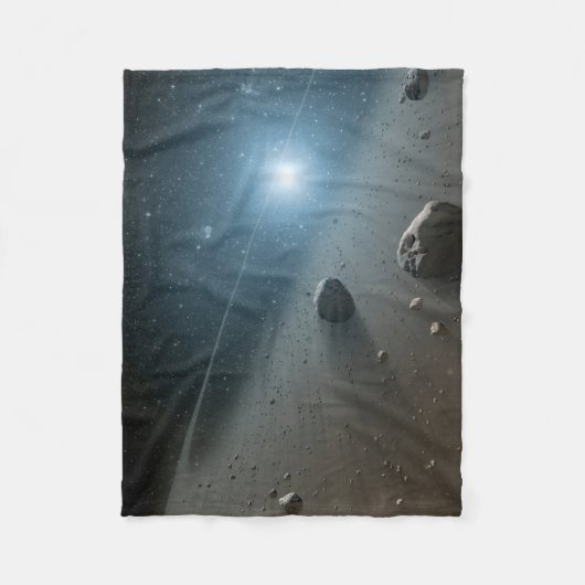 Ein Asteroidengürtel rund um den hellen Star Vega. Fleecedecke (Vorderseite)