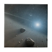 Ein Asteroidengürtel rund um den hellen Star Vega. Fliese (Vorderseite)
