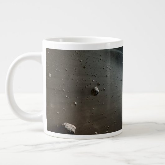 Ein Asteroidengürtel rund um den hellen Star Vega. Jumbo-Tasse (Links)