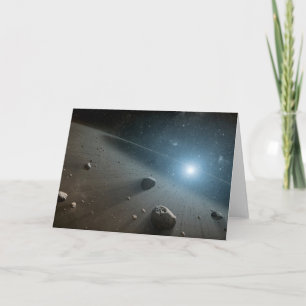 Ein Asteroidengürtel rund um den hellen Star Vega. Karte