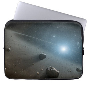 Ein Asteroidengürtel rund um den hellen Star Vega. Laptopschutzhülle