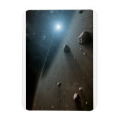 Ein Asteroidengürtel rund um den hellen Star Vega. Magnet (Vertikal)