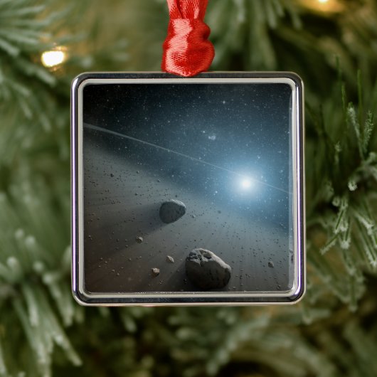 Ein Asteroidengürtel rund um den hellen Star Vega. Ornament Aus Metall (Baum)