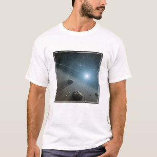 Ein Asteroidengürtel rund um den hellen Star Vega. T-Shirt