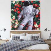 Ein Astronaut in den Blume Leinwanddruck (Insitu (Schlafzimmer))