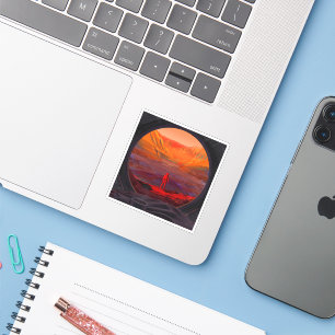 Ein Astronaut in den Mars Aufkleber