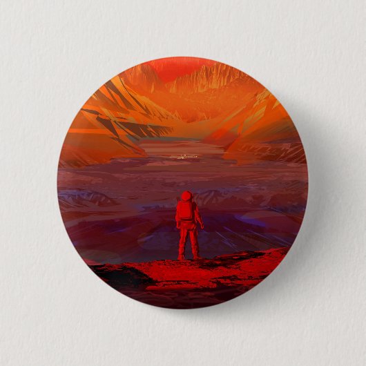 Ein Astronaut in den Mars Button (Vorderseite)