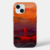 Ein Astronaut in den Mars Case-Mate iPhone Hülle (Rückseite)
