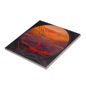 Ein Astronaut in den Mars Fliese (Seite)