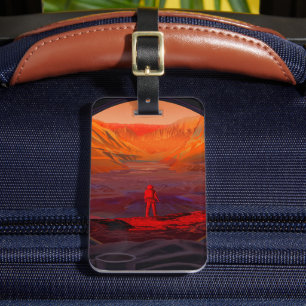 Ein Astronaut in den Mars Gepäckanhänger