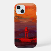 Ein Astronaut in den Mars iPhone 15 Hülle (Rückseite)