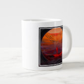 Ein Astronaut in den Mars Jumbo-Tasse (Vorderseite Rechts)