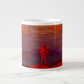 Ein Astronaut in den Mars Jumbo-Tasse (Vorderseite)