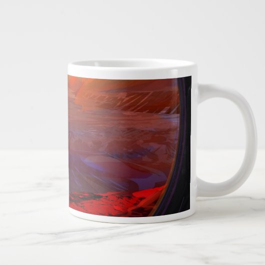 Ein Astronaut in den Mars Jumbo-Tasse (Rechts)