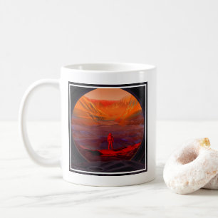 Ein Astronaut in den Mars Kaffeetasse