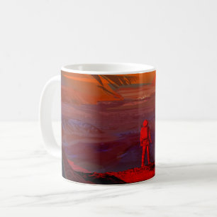 Ein Astronaut in den Mars Kaffeetasse