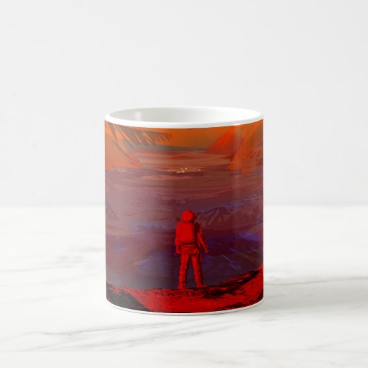 Ein Astronaut in den Mars Kaffeetasse (Mittel)