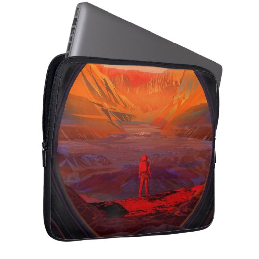 Ein Astronaut in den Mars Laptopschutzhülle (Vorne Rechts)