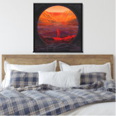 Ein Astronaut in den Mars Leinwanddruck (Insitu (Schlafzimmer))