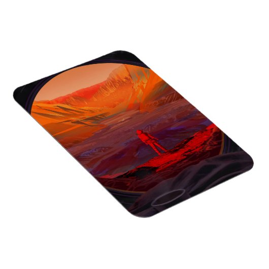 Ein Astronaut in den Mars Magnet (Rechte Seite)