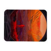 Ein Astronaut in den Mars Magnet (Horizontal)