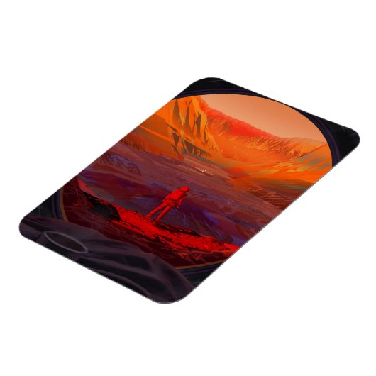 Ein Astronaut in den Mars Magnet (Linke Seite)