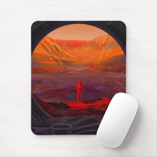 Ein Astronaut in den Mars Mousepad (Mit Mouse)