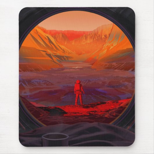 Ein Astronaut in den Mars Mousepad (Vorne)