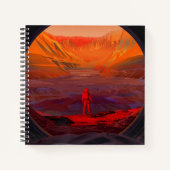 Ein Astronaut in den Mars Notizblock (Vorderseite)