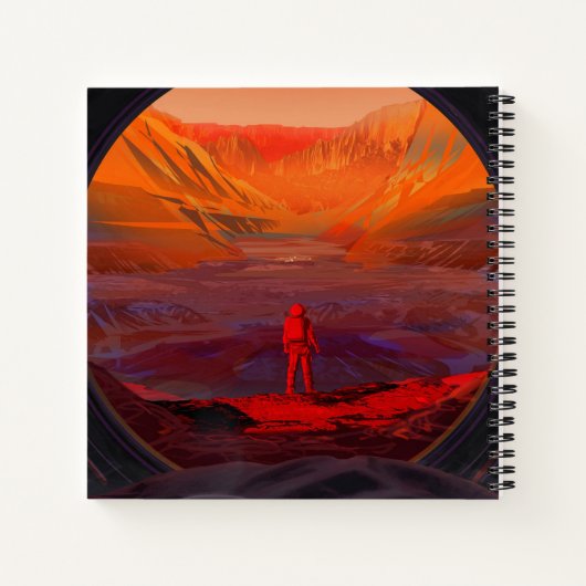 Ein Astronaut in den Mars Notizblock (Rückseite)