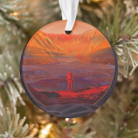 Ein Astronaut in den Mars Ornament (Baum)