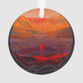 Ein Astronaut in den Mars Ornament (Rückseite)