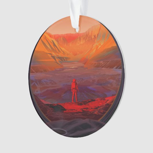 Ein Astronaut in den Mars Ornament (Vorderseite)
