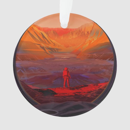 Ein Astronaut in den Mars Ornament (Vorderseite)