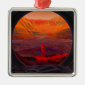 Ein Astronaut in den Mars Ornament Aus Metall (Vorne)