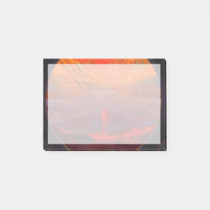 Ein Astronaut in den Mars Post-it Klebezettel