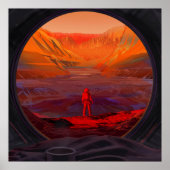 Ein Astronaut in den Mars Poster (Vorne)