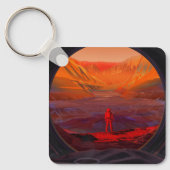 Ein Astronaut in den Mars Schlüsselanhänger (Vorderseite)