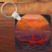 Ein Astronaut in den Mars Schlüsselanhänger (Vorderseite)