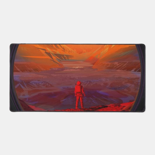 Ein Astronaut in den Mars Schreibtischunterlage (Vorderseite)