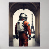Ein Astronaut in Paris Poster (Vorne)